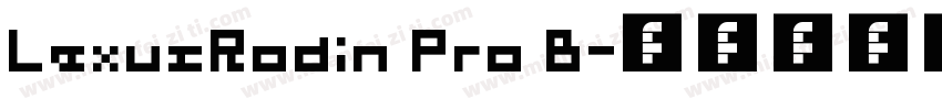 LexusRodin Pro B字体转换